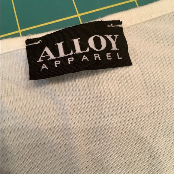 Sheer Over Black and White Striped Blouse - Picture 4 of 6